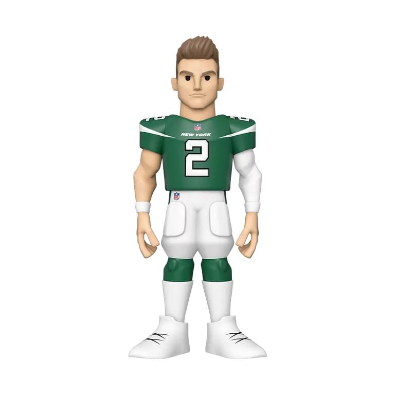 NY Jets NFL Funko Gold 5 Inch Vinyl Figure | Zach Wilson CHASE
