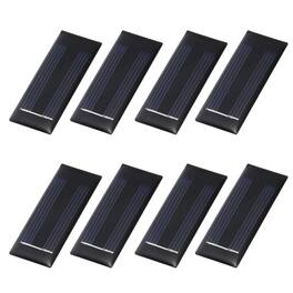 Unique Bargains - 8pcs 1V 0.05W 50mA Mini Solar Panels, Small Solar PV Cells for DIY Electric Toy Materials Kits - Black