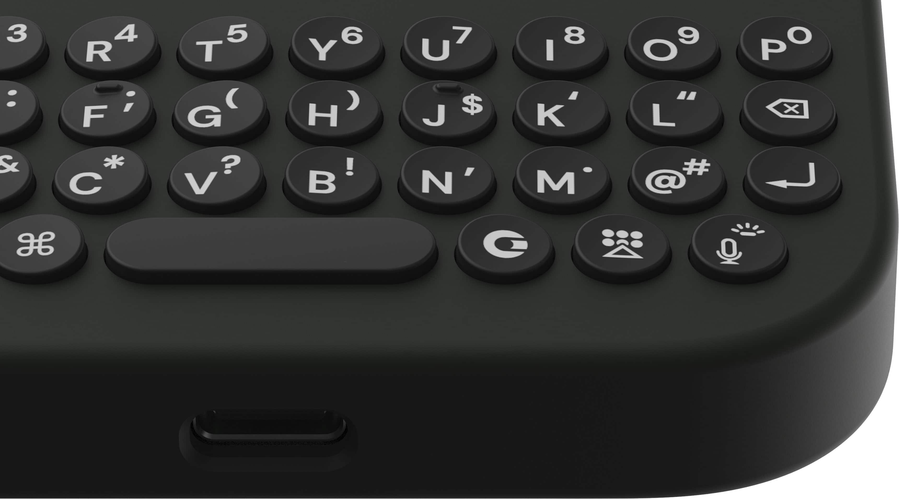 Alt View 1. Clicks - Keyboard for Apple iPhone 16 - Onyx.
