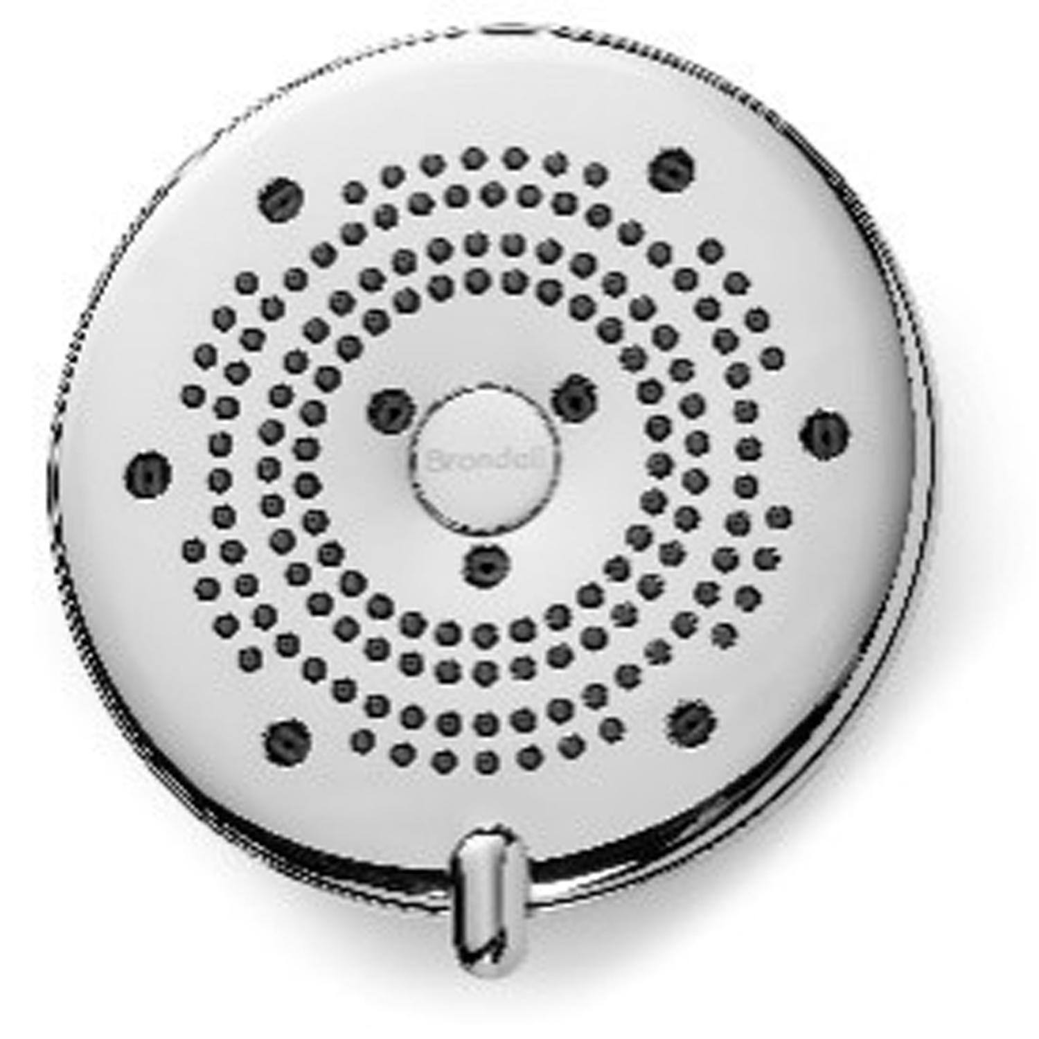 Angle. Brondell - Brondell Chrome 5 settings Water Saving Showerhead 1.5 gpm - Chrome.