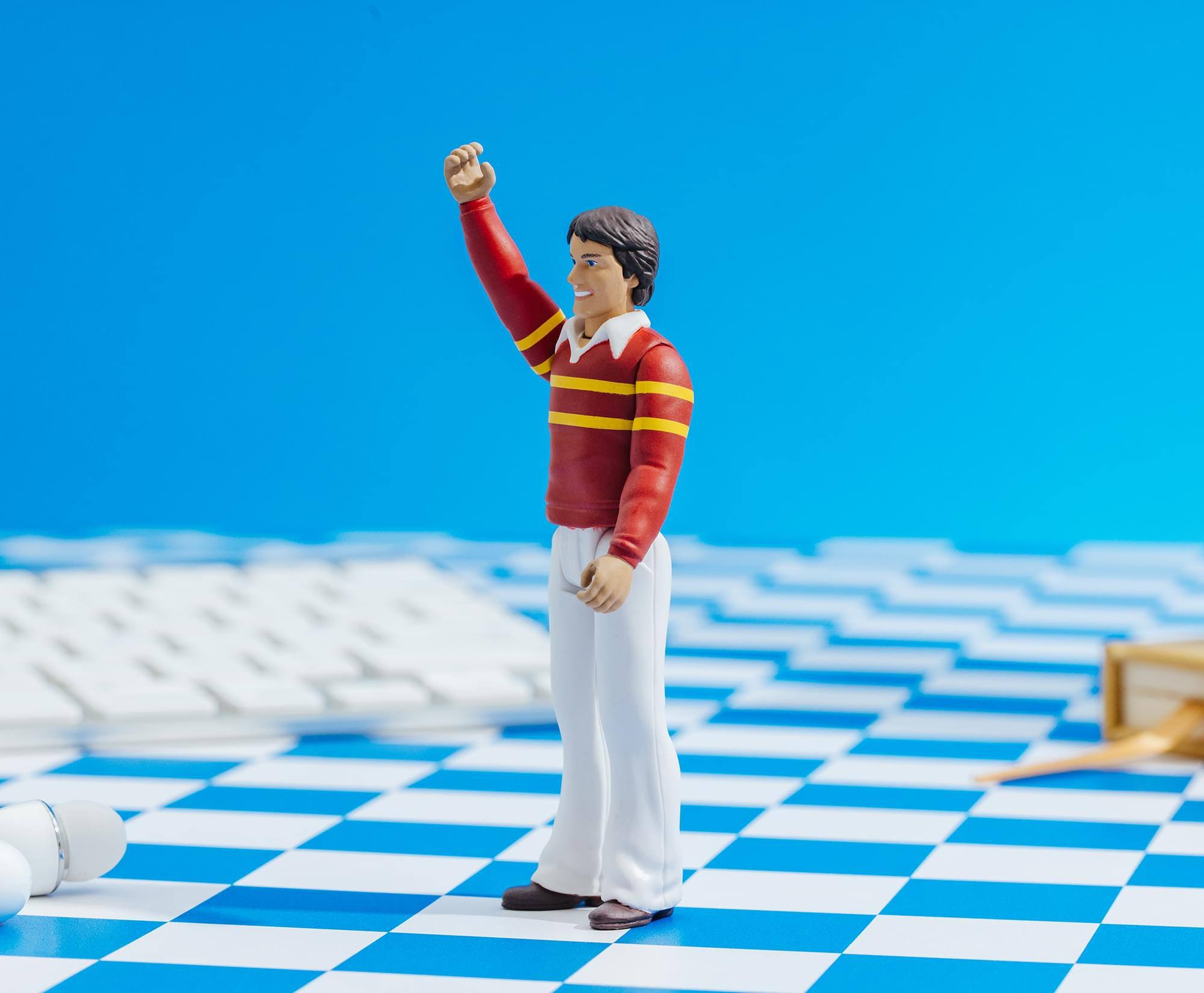 Alt View 5. Toynk - Three's Company Jack Tripper Retro 3.75-Inch Action Figure - Multi-Colored.