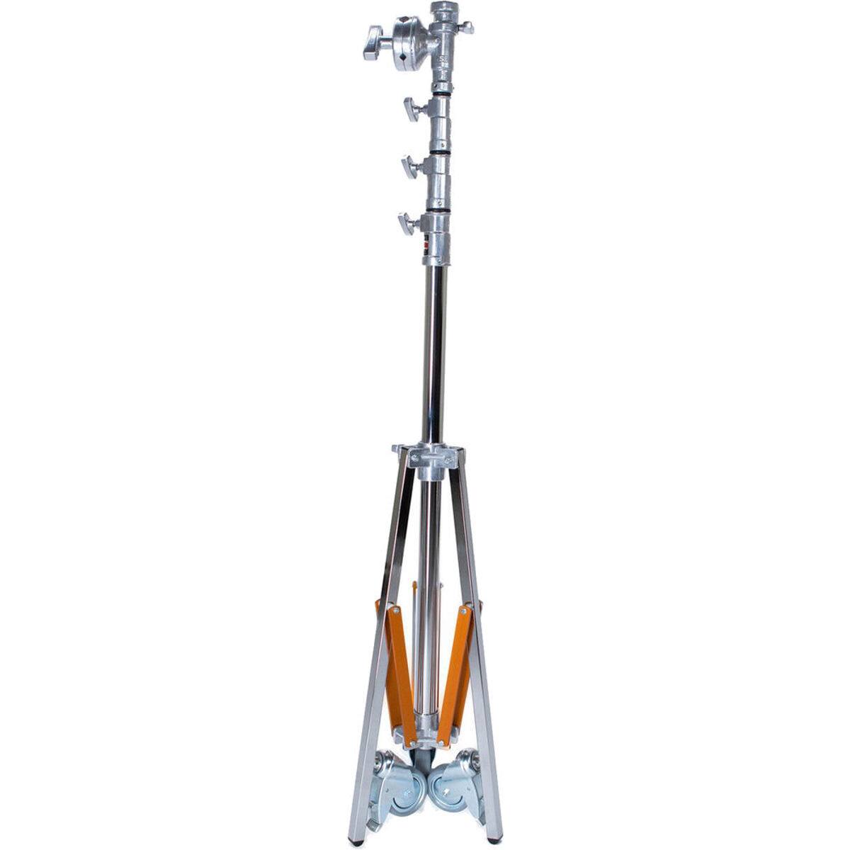 Alt View 1. Matthews - Matthews Medium Overhead Roller Stand, Supports 88 lbs, Maximum Height 167.5",(13.9'), Chrome.