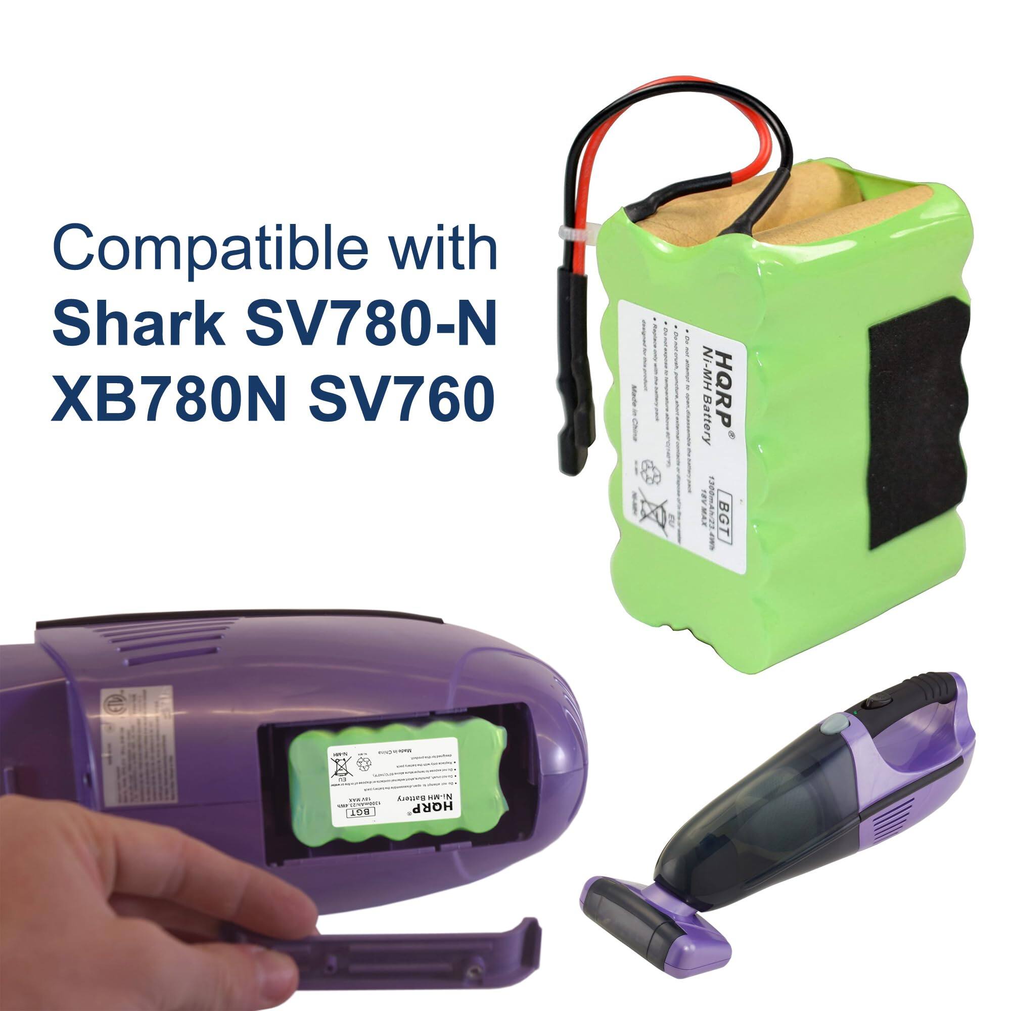 Compatible with Shark SV780-N XB780N SV760  
NI-MH HQRP Battery