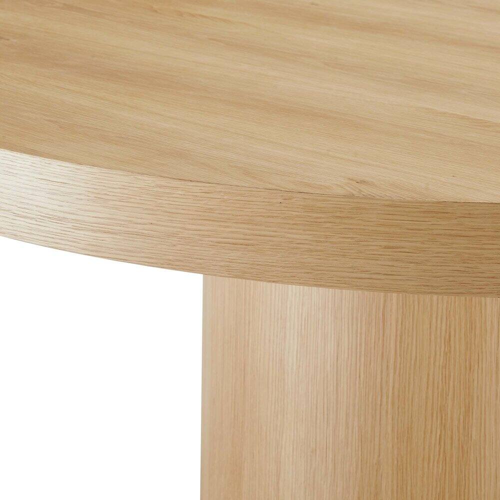 Alt View 4. Modway - Gratify 60" Round Dining Table - Brown.