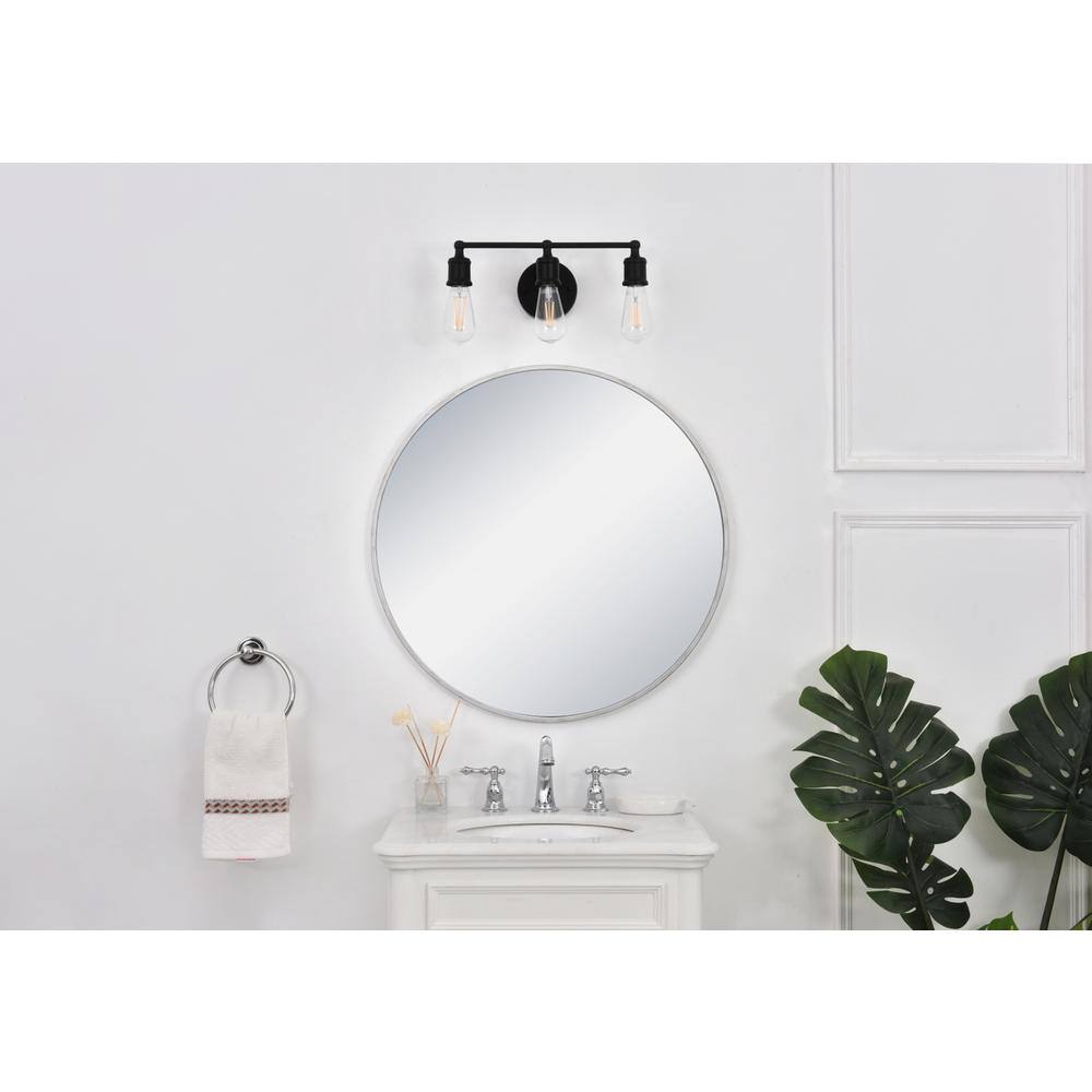 Angle. Living District - Serif 3 light black Wall Sconce - Black.