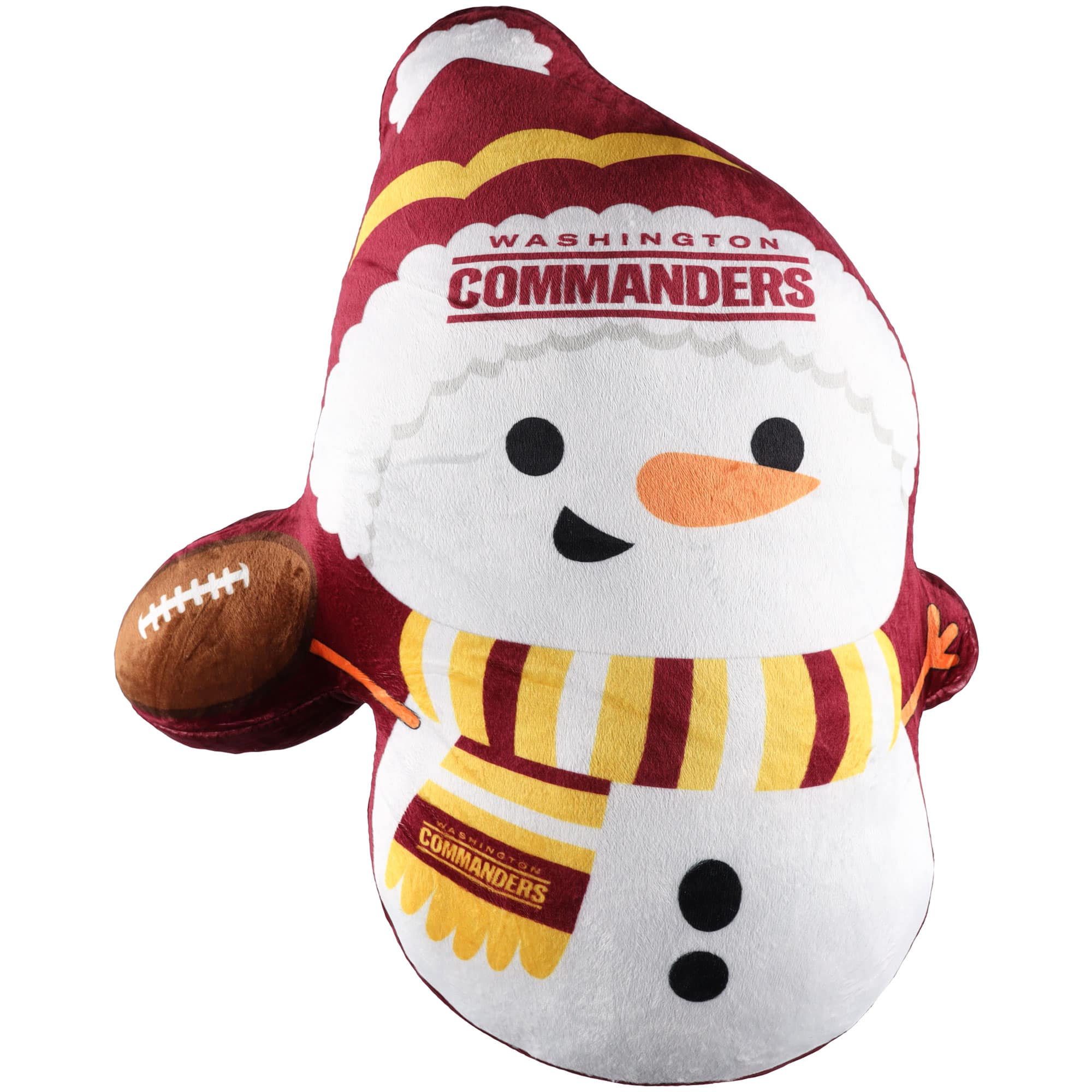 Pegasus - Washington Commanders Holiday Snowman Plushlete Pillow - Multicolor