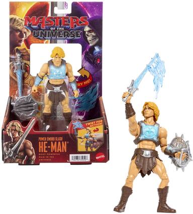 Masters of the Universe: Try Me! For Twist Action! Power Sword Slash He-Man - Most Powerful Man in the Universe - 94735 5050 Mattel 6+