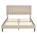 Alt View 2. Decoro - DeCoro Chicago Modern Tufted Upholstered Platform King Size Bed Frame, Linen - Linen.
