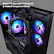 Alt View 7. iBUYPOWER - Element SE Gaming Desktop PC - AMD Ryzen 5 8400F, NVIDIA GeForce RTX 5060 8GB, 16GB DDR5 RGB RAM, 1TB SSD _ESA5N5602 - Black.