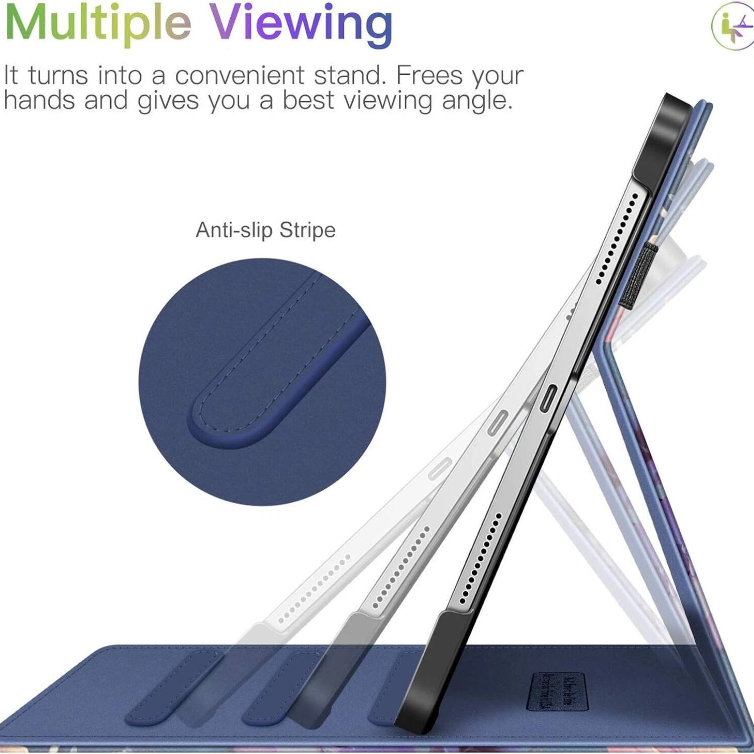 Multiple Viewing

It turns into a convenient stand. Frees your hands and gives you a best viewing angle.

Anti-slip Stripe