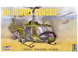 Level 4 Model Kit Bell UH-1D Iroquois "Huey" Gunship Helicopter 1/32 Scale Model by Revell