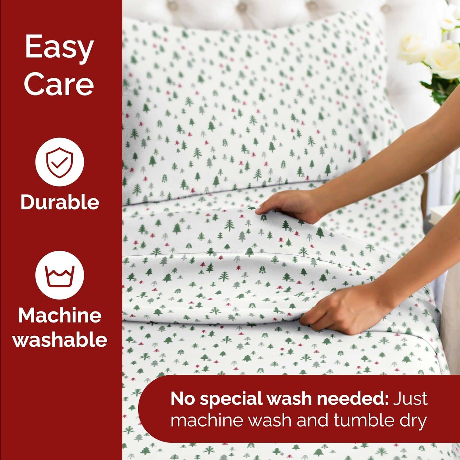 Easy Care  
Durable  
Machine washable  

No special wash needed: Just machine wash and tumble dry