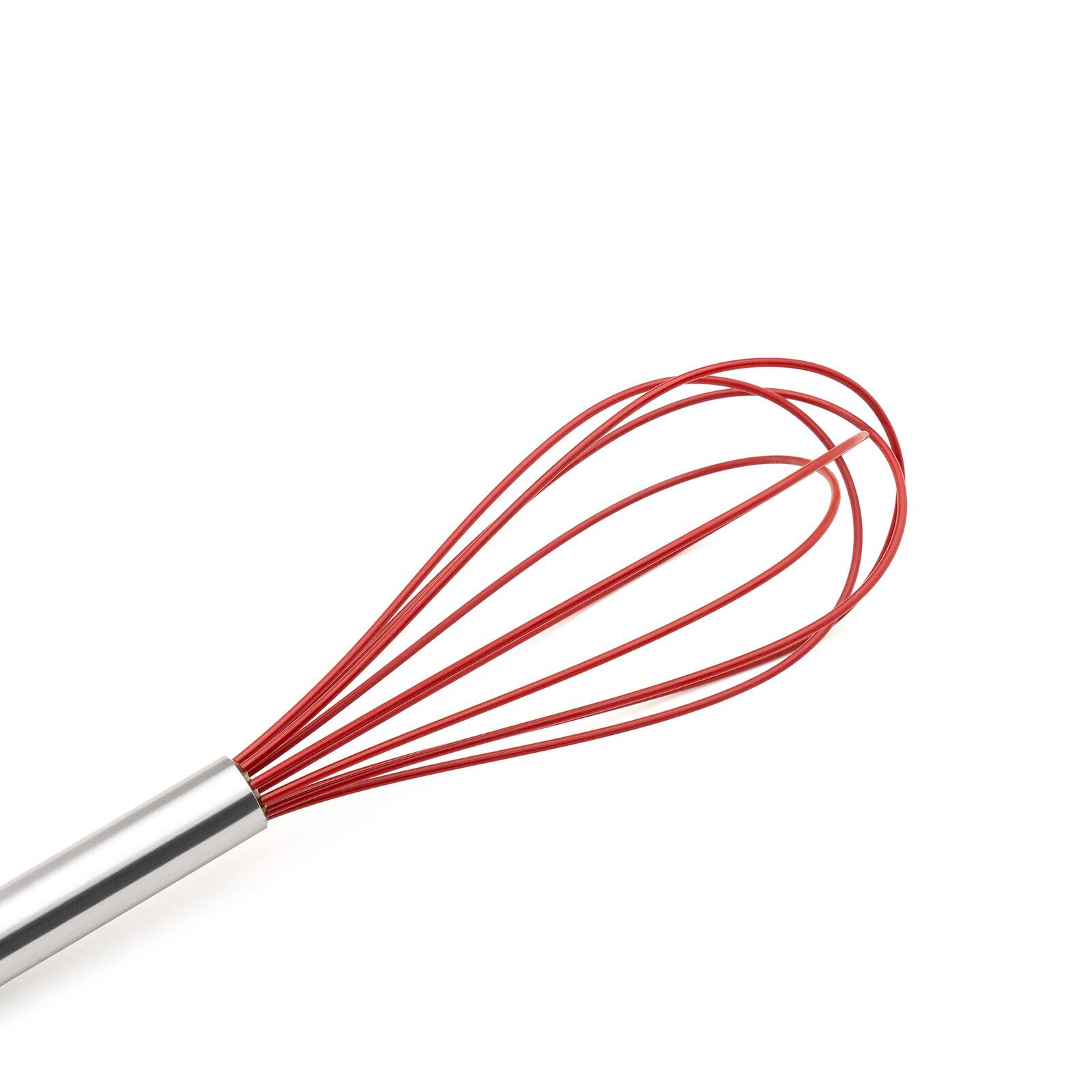 Alt View 2. Cuisipro - 10-Inch Silicone Egg Whisk, Red - Red.