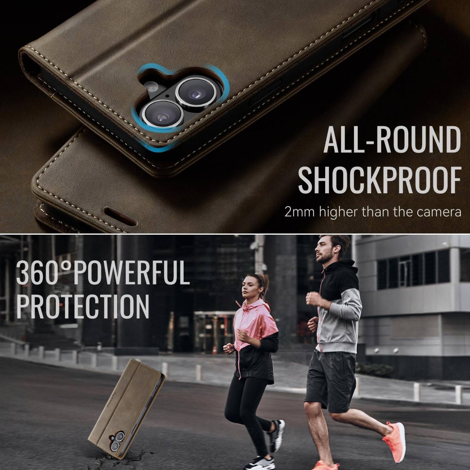 ALL-ROUND SHOCKPROOF  
2mm higher than the camera  

360° POWERFUL PROTECTION