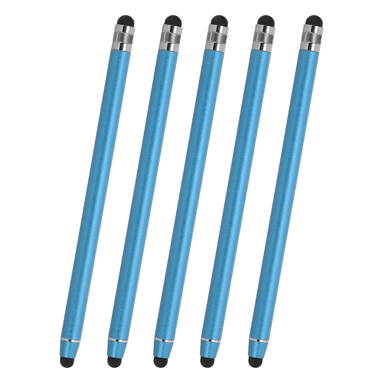Unique Bargains - 5pcs Stylus Pens for Touch Screens, 2 in 1 High Sensitivity Universal Pen Capacitive Stylus for Touch Screen Device - Blue