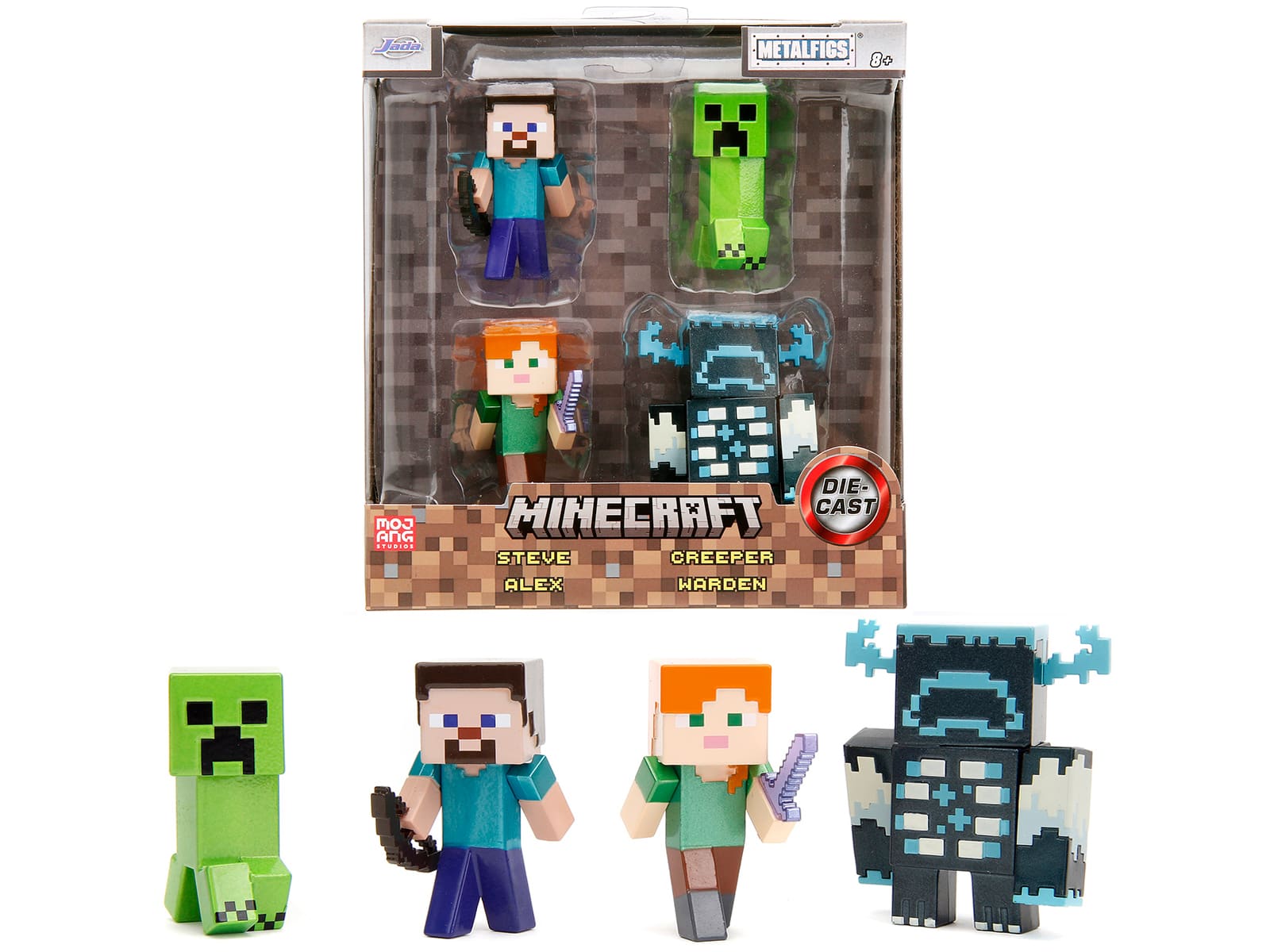 "Set of 4 Diecast Figures ""Minecraft"" Video Game ""Metalfigs"" Series Diecast Models by Jada" price history on PriceWatchPro