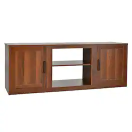 Boyel Living - TV Stand Fits TVs up to 65 in. with Adjustable shelves - Walnut
