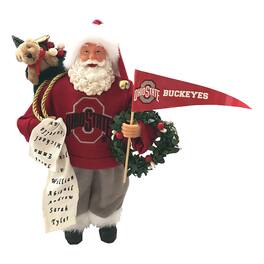 Santa's Workshop - Ohio State Buckeyes 12" Proud Santa - Red