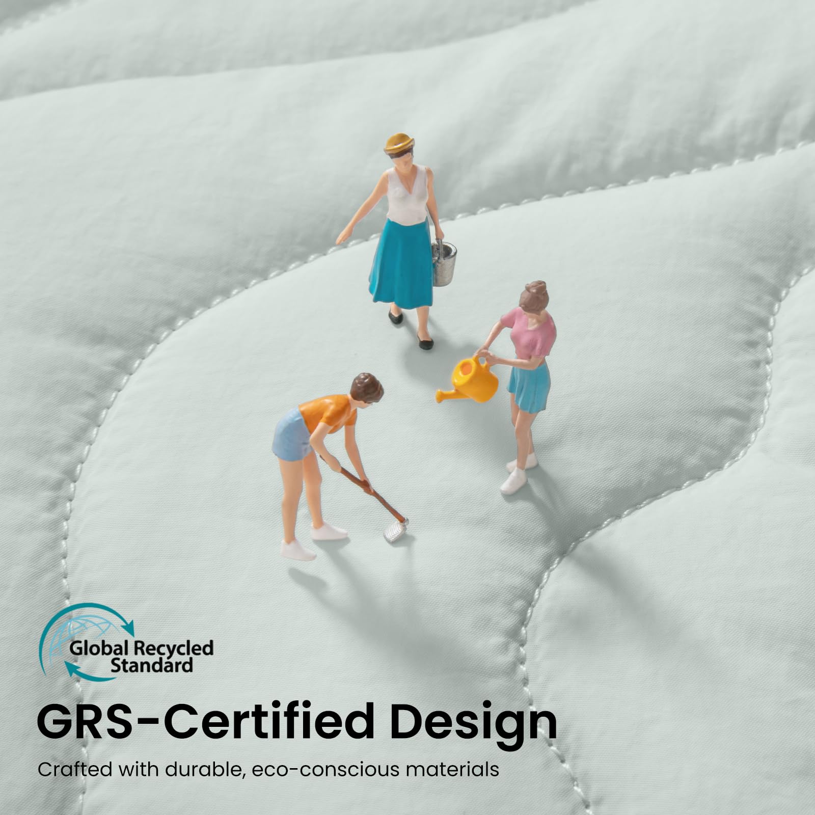 Global Recycled Standard GRS-Certified Design  
Crafted with durable, eco-conscious materials