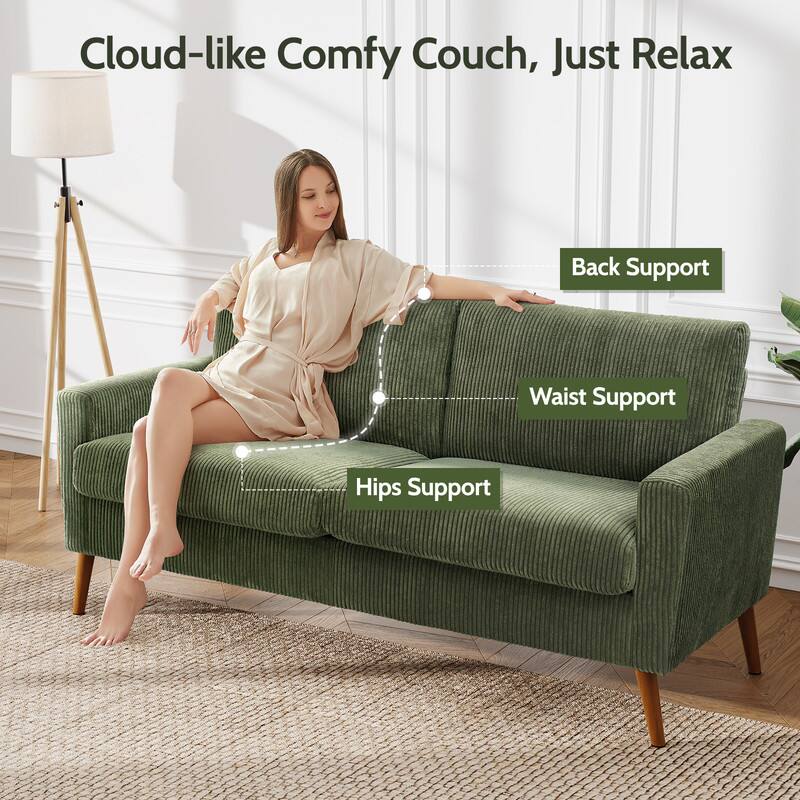 Cloud-like Comfy Couch, Just Relax

- Back Support
- Waist Support
- Hips Support