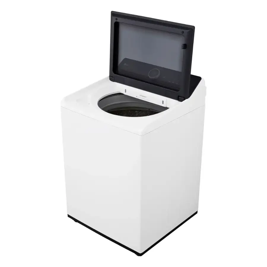 Alt View 10. LG - 5.5 Cu. Ft. High Efficiency Smart Top Load Washer with EasyUnload - Alpine White.