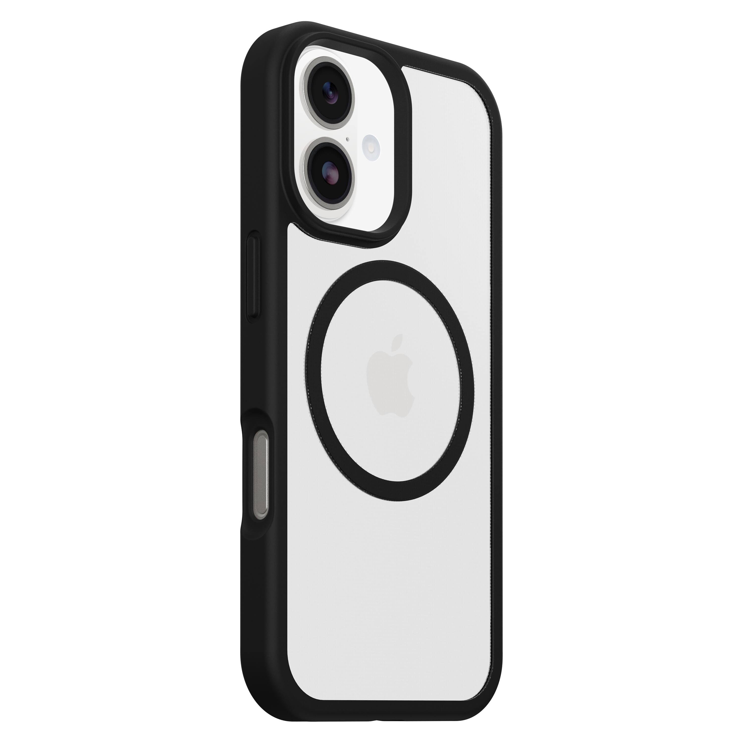 Left. OtterBox - Profile Series Magnet Hard Shell for Apple iPhone 17 - Black.