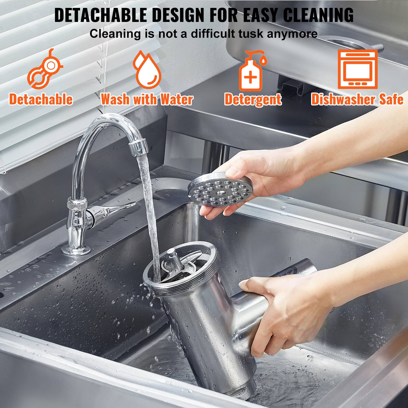 DETACHABLE DESIGN FOR EASY CLEANING

Cleaning is not a difficult tusk anymore

Detachable

Wash with Water

+ Detergent

Dishwasher Safe