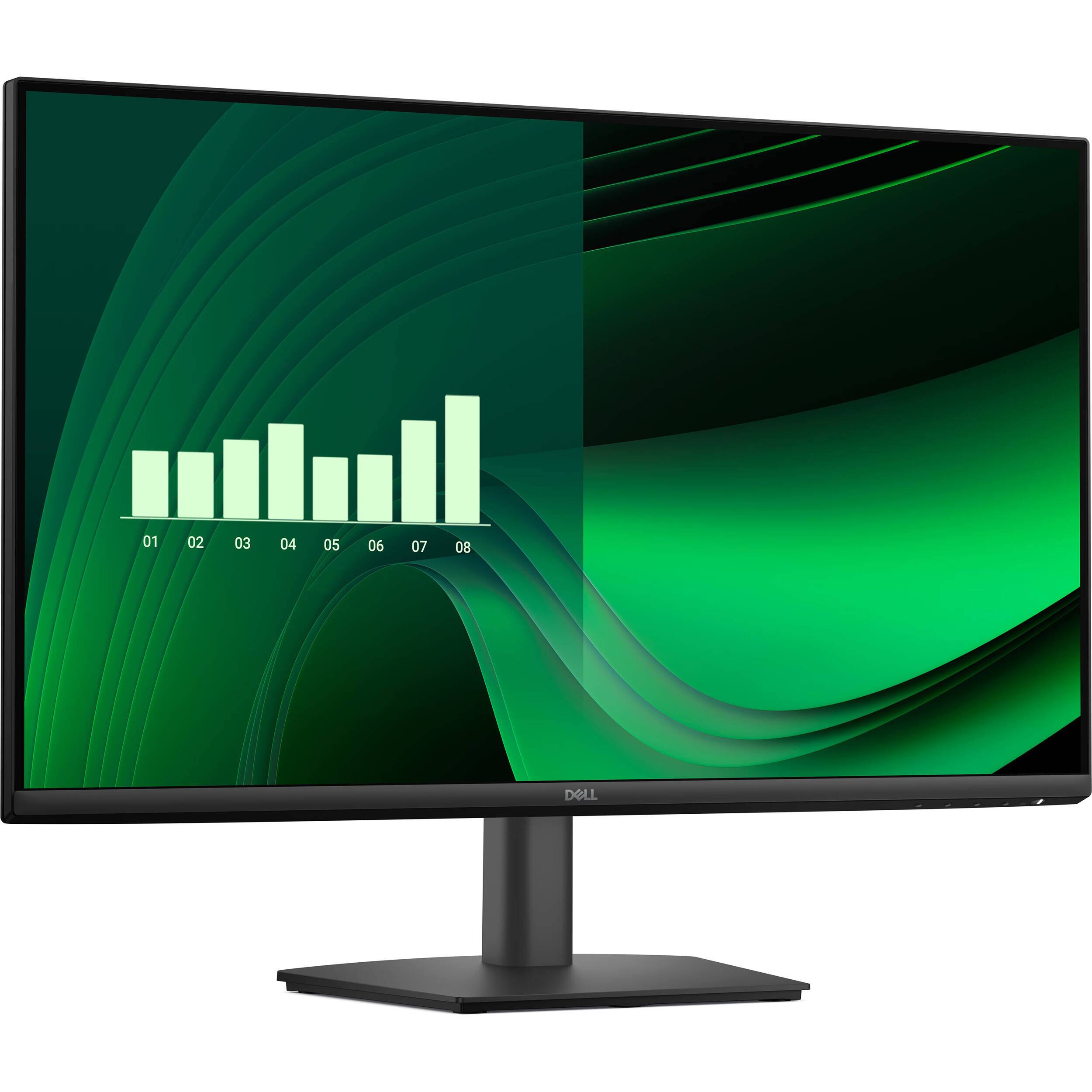 Angle. Dell - Dell Pro P Series 27" FHD IPS Monitor, 5ms Response Time, Anti-Glare, 300 nits Brightness, HDMI & DKZ Hub - Black.