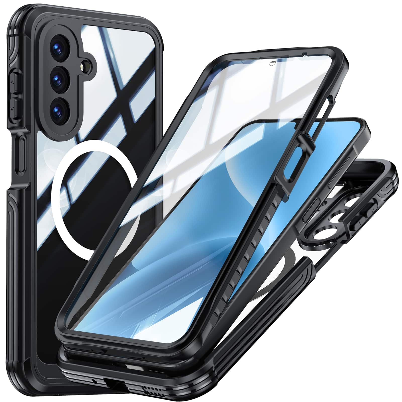 UUCOVER - Full Body Case for Samsung Galaxy A17 5G,Shockproof TPU+PC Built-in with Screen Protector Compatible with MagSafe Cover - Black price history on PriceWatchPro