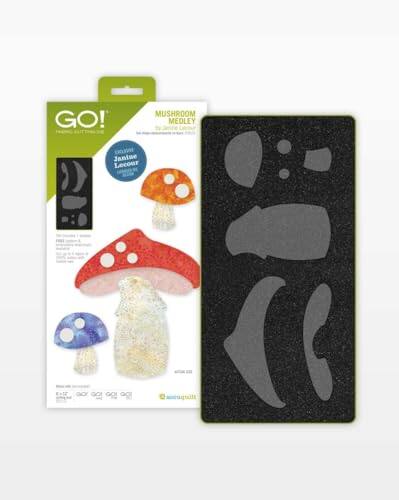 Alt View 2. AccuQuilt - Wild Mushroom Tote Bags Project Bundle - Multi.