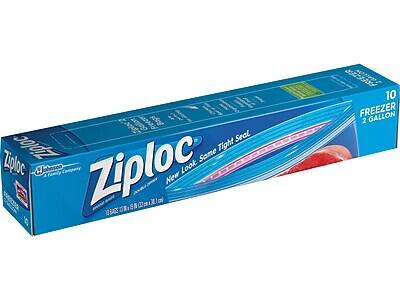 Ziploc  
New Look. Same Tight Seal  
Johnson Family Company  
10 FREEZER GALLON 2 GALLON  
BAC5