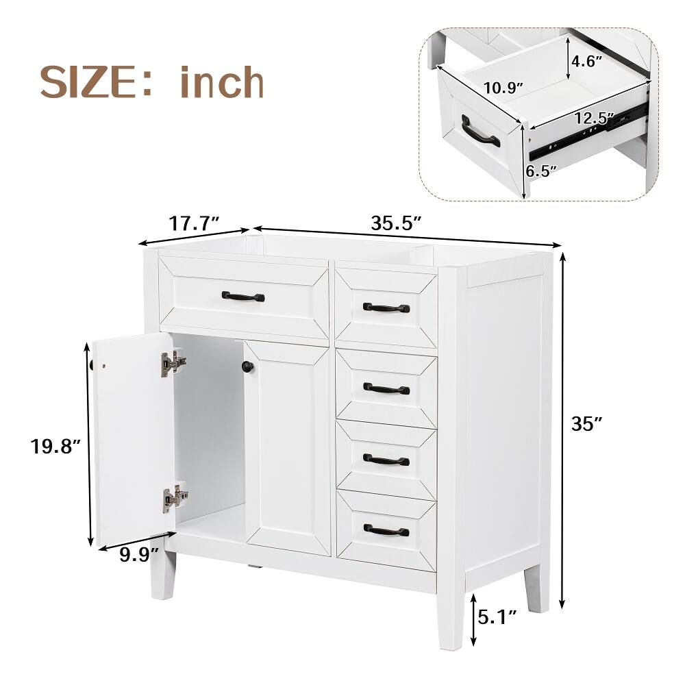 SIZE: inch  
10.9"  
4.6"  
12.5"  
6.5"  
17.7"  
35.5"  
19.8"  
35"  
9.9"  
5.1"