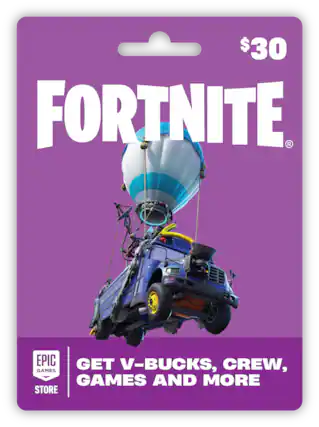 $30 FORTNITE® BATTLE PASS - EPIC STORE GET V-BUCKS, CREW, GAMES AND MORE