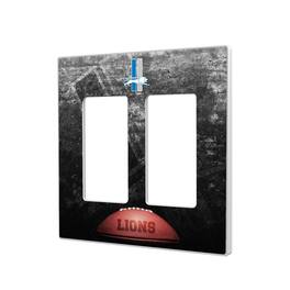Keyscaper - Detroit Lions Legendary Design Double Rocker Lightswitch Plate - Multicolor