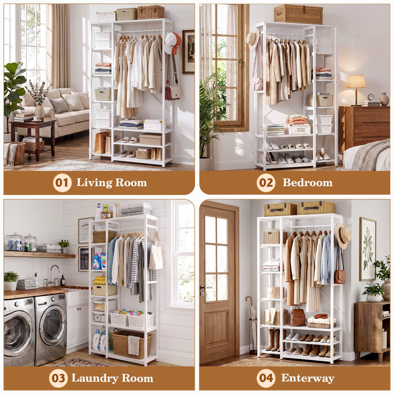01 Living Room
02 Bedroom
03 Laundry Room
04 Entryway