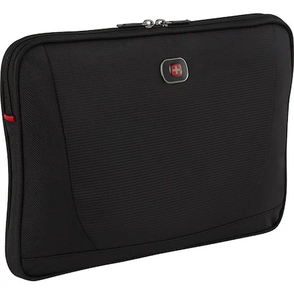 Front. SwissGear - Wenger Beta 16In Sleeve - Fits Up To 16In Laptop Black - Black.