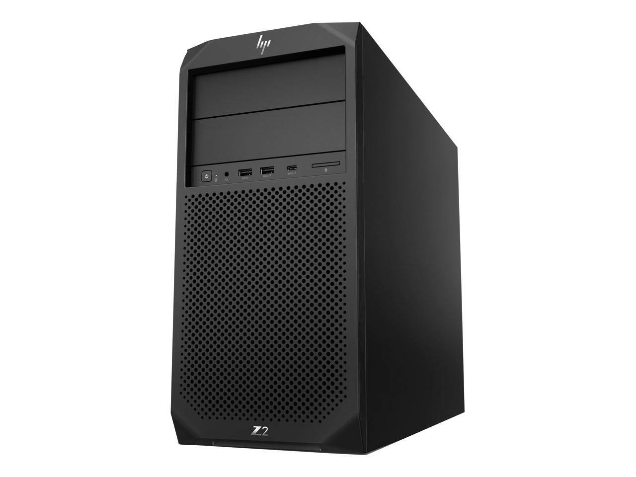 Alt View 1. HP - HP Tower Workstation Z2 G4 Intel Core i5-9500 32GB 1TB NVMe SSD AMD Radeon RX 460 Windows 11 Pro 64-bit - Black.