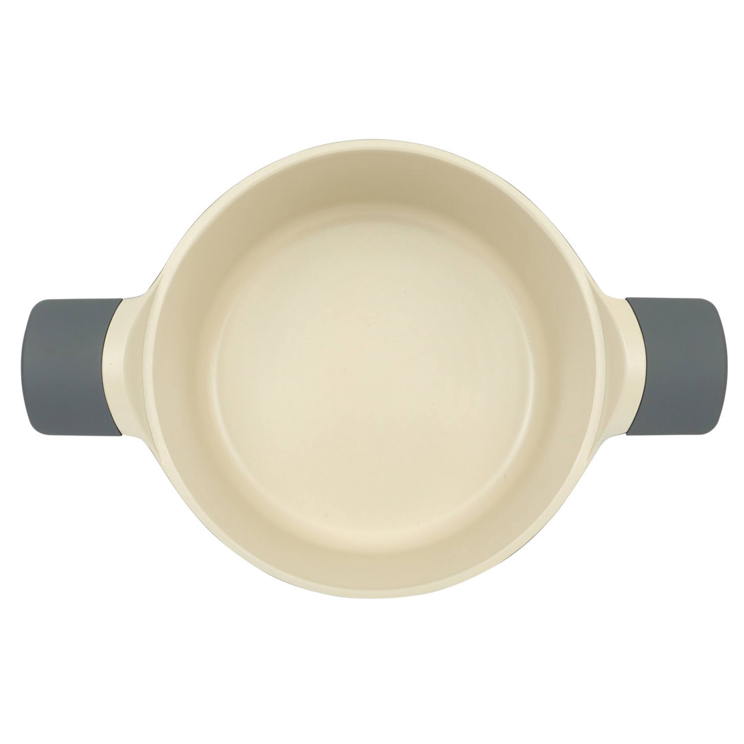 Alt View 2. Oster - Oster Rooney 12 Piece Cast Aluminum Ceramic Nonstick Cookware Set in Grey - Gray.