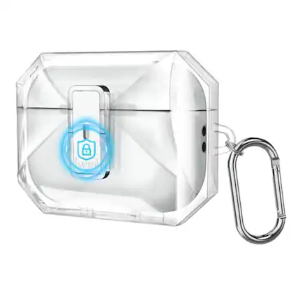 Front. Kitcheniva - Shockproof Rugged Clear Case For AirPods Pro 3 (2025) - Clear.