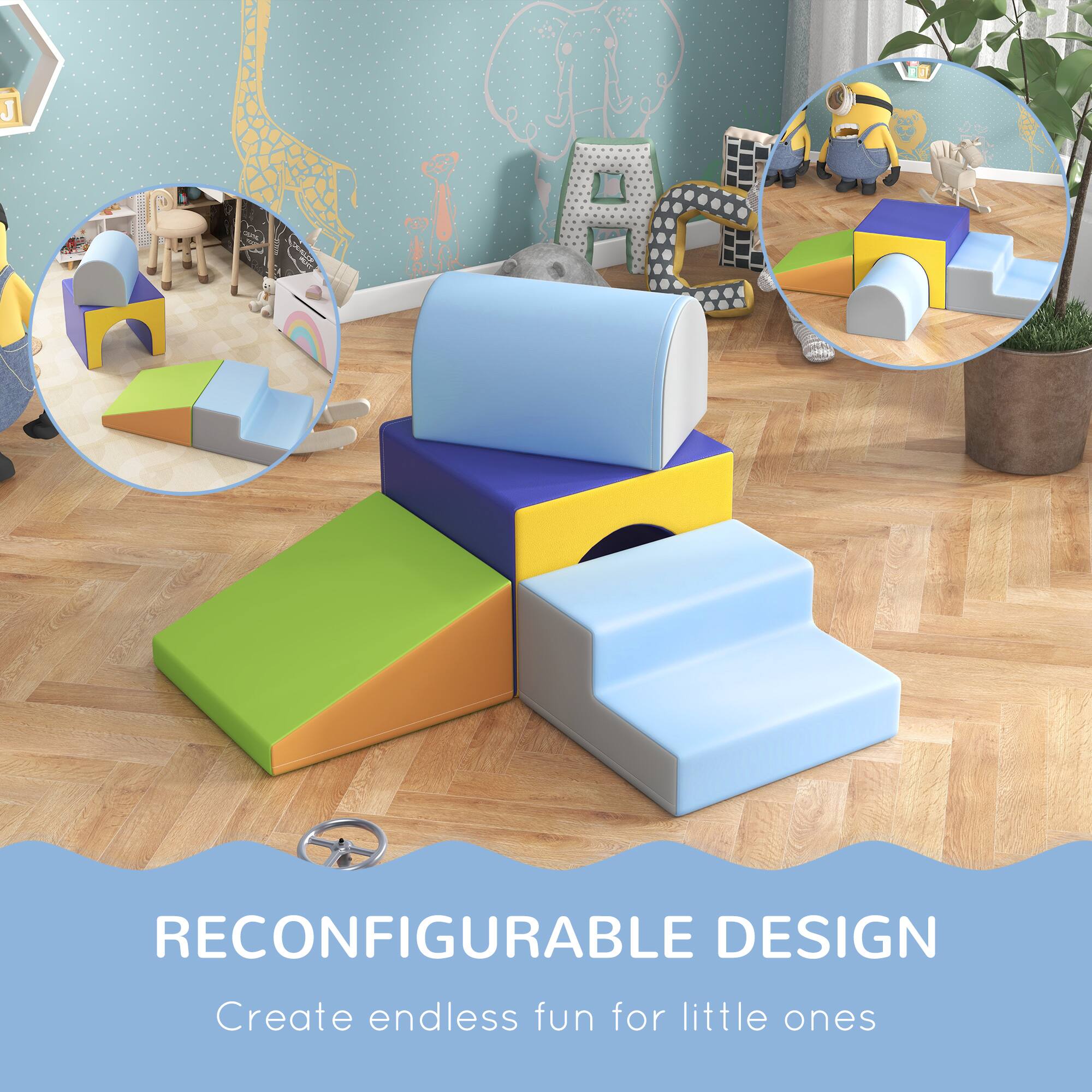 RECONFIGURABLE DESIGN  
Create endless fun for little ones