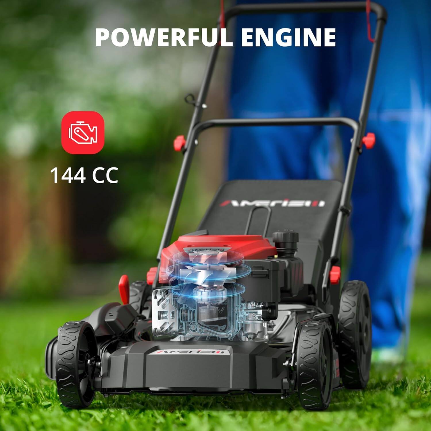 POWERFUL ENGINE  
144 CC  
AMERI