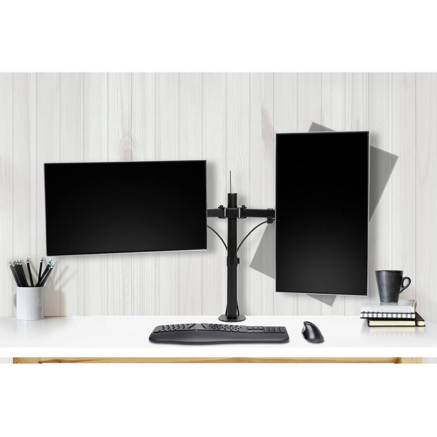 Alt View 7. Kensington - Kensington SmartFit Desk Mount for Monitor - Black - 2 Display(s) Supported - 32" Screen Support - 35.27 lb Load - Black.