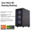 Acer Nitro 60 Gaming Desktop: AMD Ryzen 9 7900 12 Core Processor (Up to 5.4GHz), 32 GB DDR5 Memory (2 x 16 GB), Maximum 192 GB, 4 DDR5 Slots (Total), 2 DDR5 Slots (Available), 1 TB PCle R 4.0 NVMe TM SSD, NVIDIA GeForce RTX 5070 Graphics with 988 Al TOPS and 12 GB of GDDR7 Video Memory, AMD RYZEN, NVIDIA RTX 7000 SERIES, 9 Powering Advanced AI.