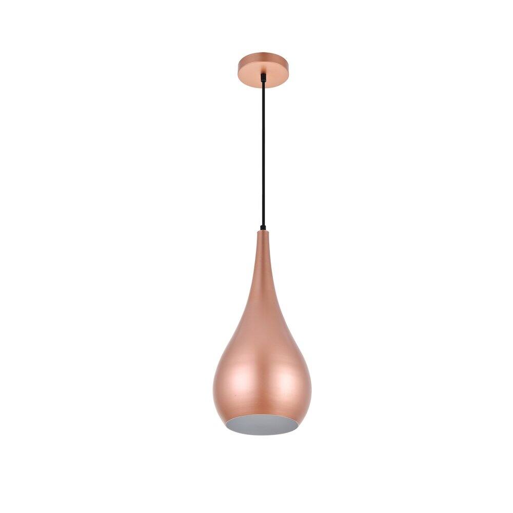 Left. Living District - Nora 1 Light Honey Gold Pendant - Honey Gold.