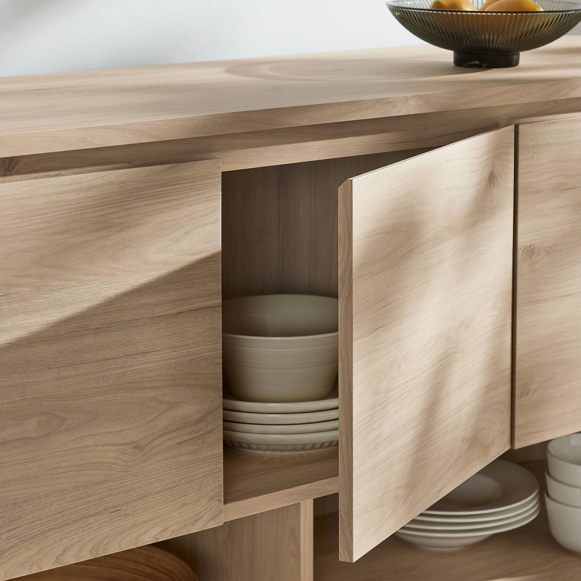 Alt View 2. Modway - Duval 62 Inch Oval Sideboard by Modway - Light Oak.