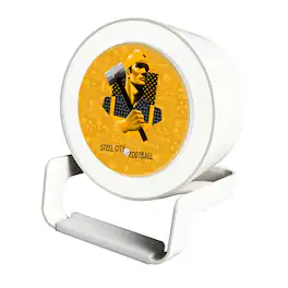 Keyscaper - Pittsburgh Steelers Night Light Charger with Bluetooth Speaker - White