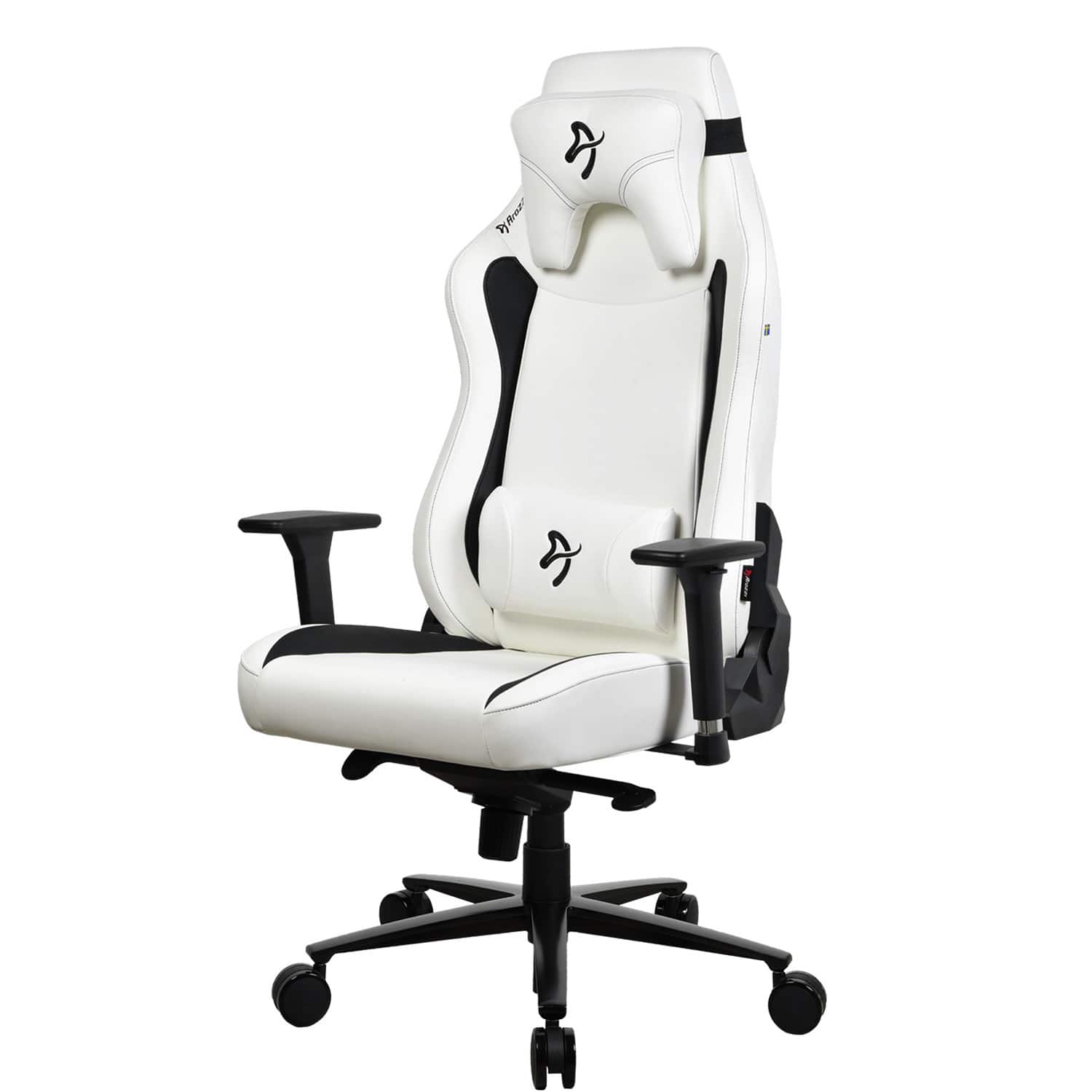 Left. Arozzi - Vernazza Series Premium XL Soft PU Gaming Chair - White.