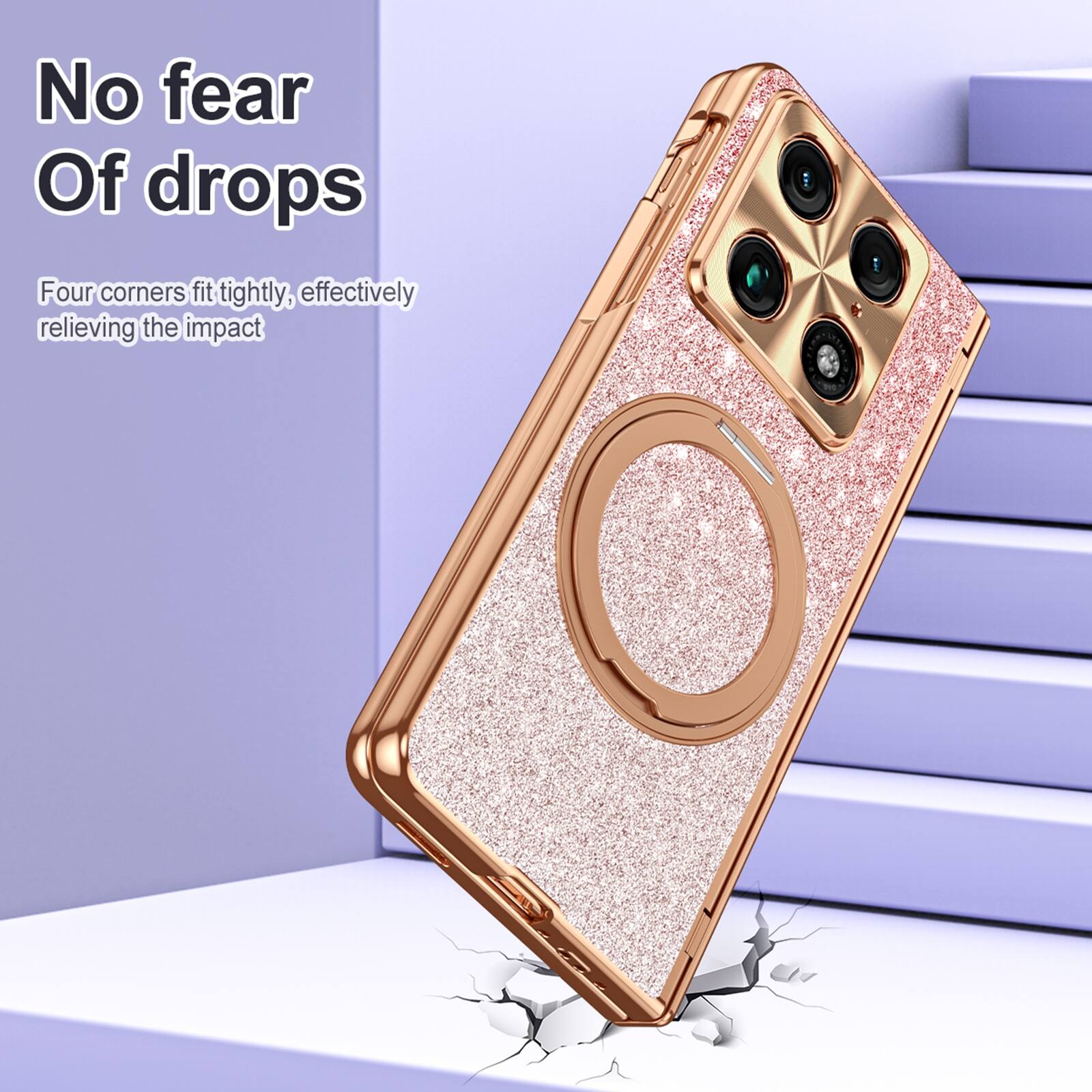 No fear of drops. Four corners fit tightly, effectively relieving the impact.