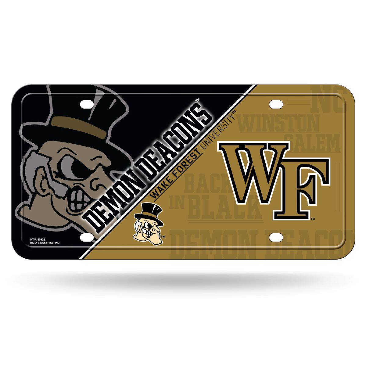 Wake Forest Demon Deacons 12x6 Metal License Plate Auto Tag