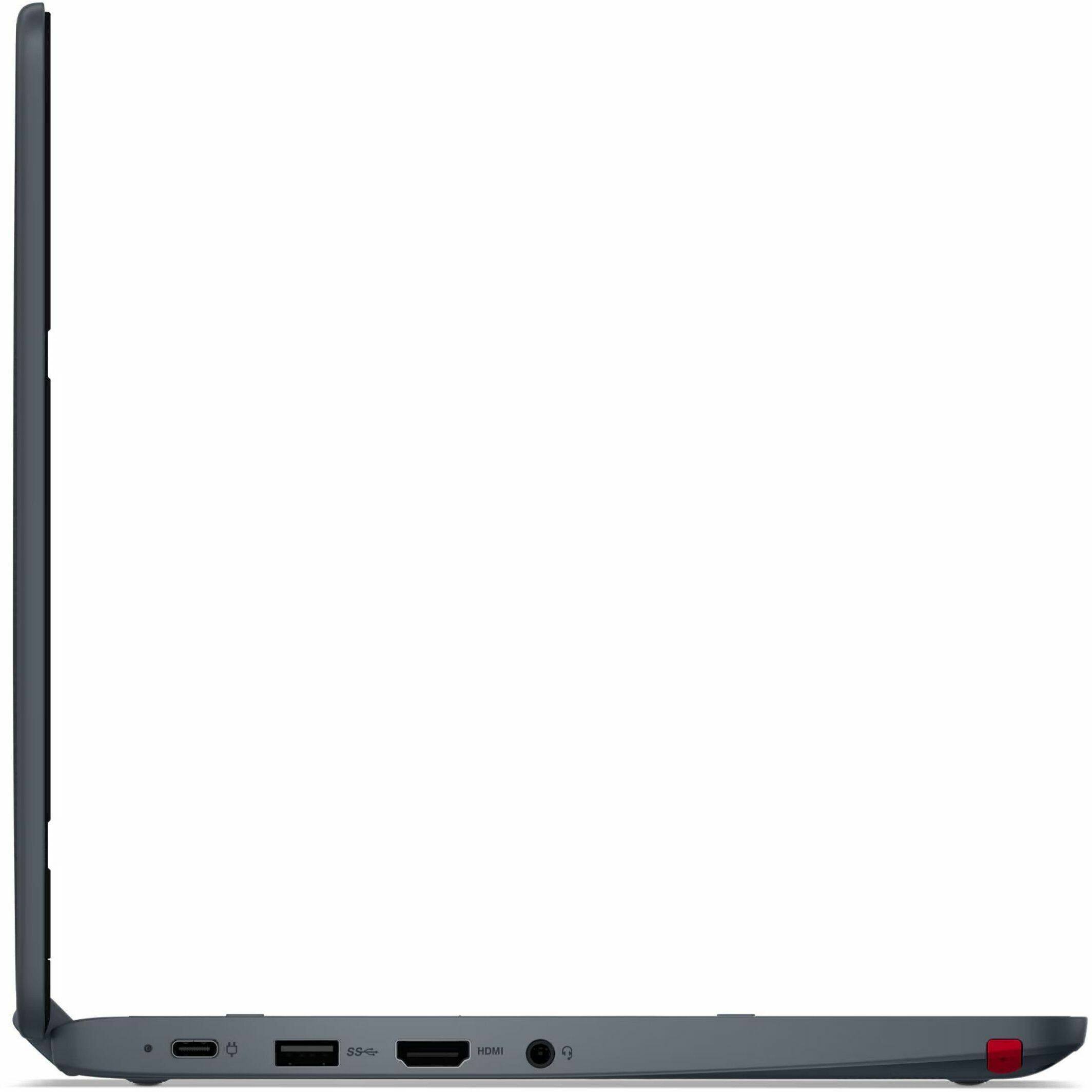 Alt View 3. Lenovo - Lenovo 500w Gen 5 83LH0005US 12.2" Touchscreen Convertible 2 in 1 Notebook - WUXGA - 60 Hz - Intel N-Series N150 - 8 GB - Slate Gray.